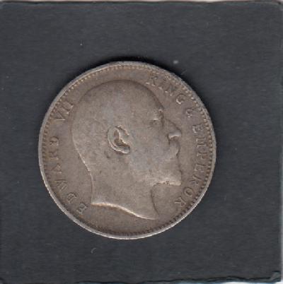 Beschrijving: 1 Rupee  EDWARD VII